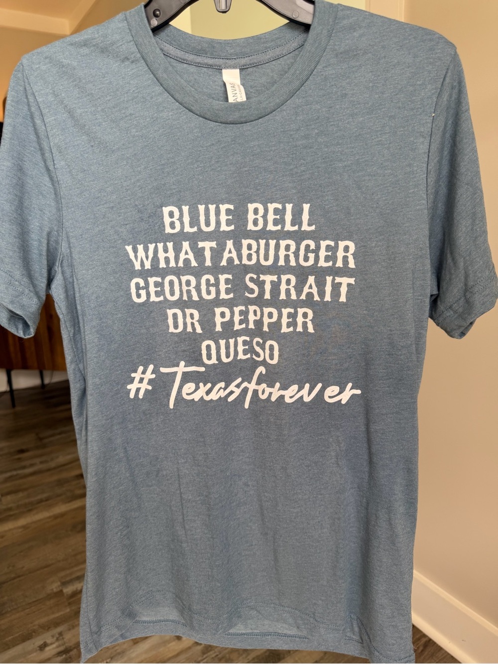 Bella Canvas Light Blue Texas Favorites Graphic Tee
